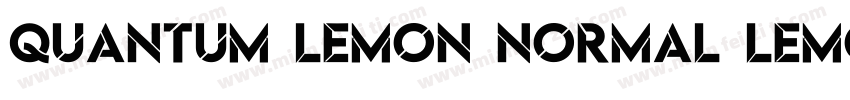 Quantum Lemon Normal Lemon Normal字体转换